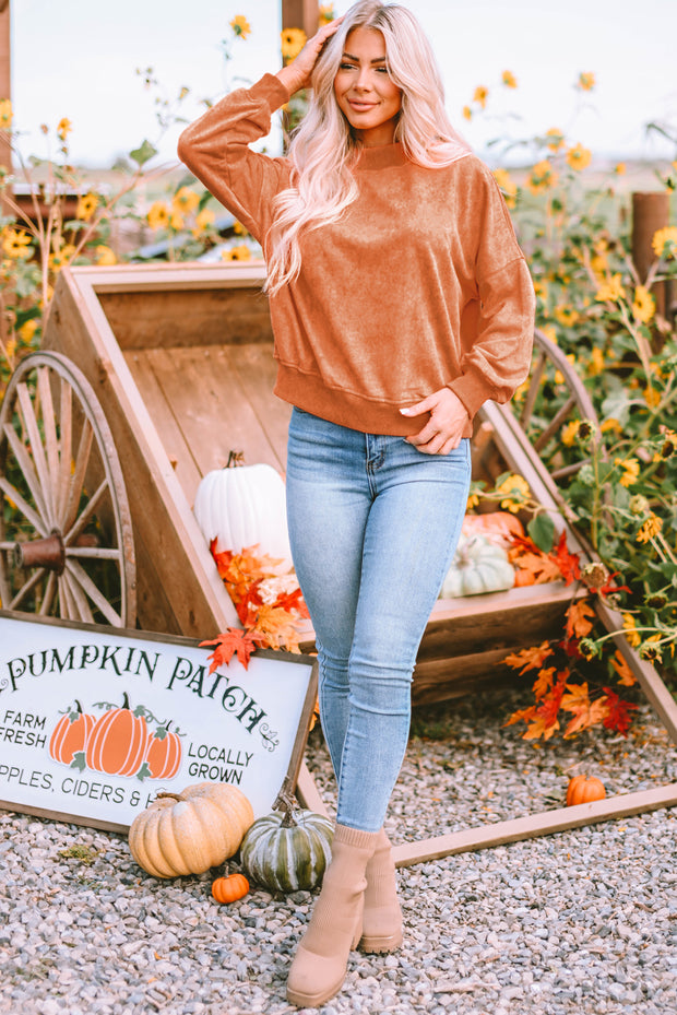 Orange Pullover Sweatshirt