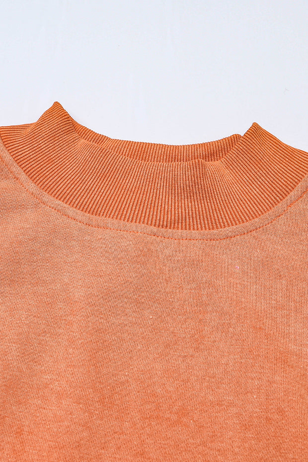 Orange Pullover Sweatshirt
