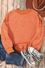 Orange Pullover Sweatshirt