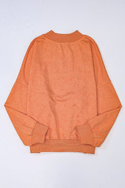 Orange Pullover Sweatshirt