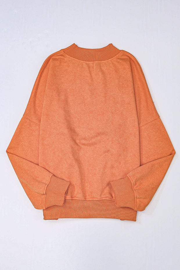 Orange Pullover Sweatshirt