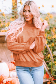 Orange Pullover Sweatshirt