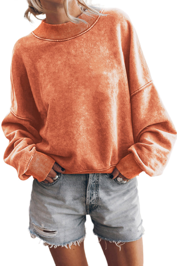 Orange Pullover Sweatshirt