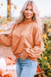 Orange Pullover Sweatshirt