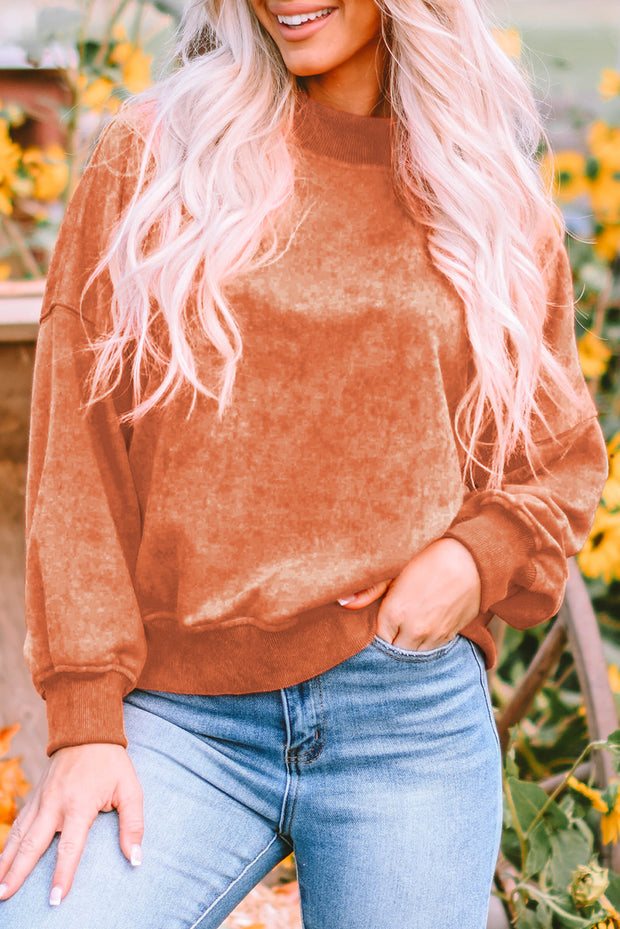 Orange Pullover Sweatshirt