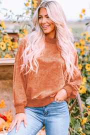 Orange Pullover Sweatshirt