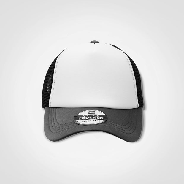 Vintage Trucker Three-Tone Cap