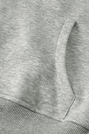 Gray Zip Up Sleeve Sweatshirt