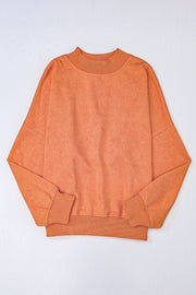 Orange Pullover Sweatshirt